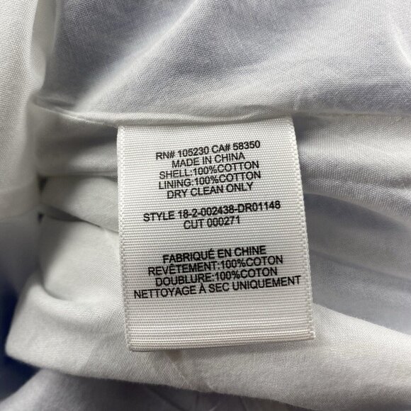 JOIE Eberta Dress Hi Low Blue White Striped Ruffle Hem Womens XS - Picture 10 of 10